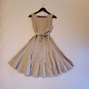 Celvin klein beautiful tan dress linen